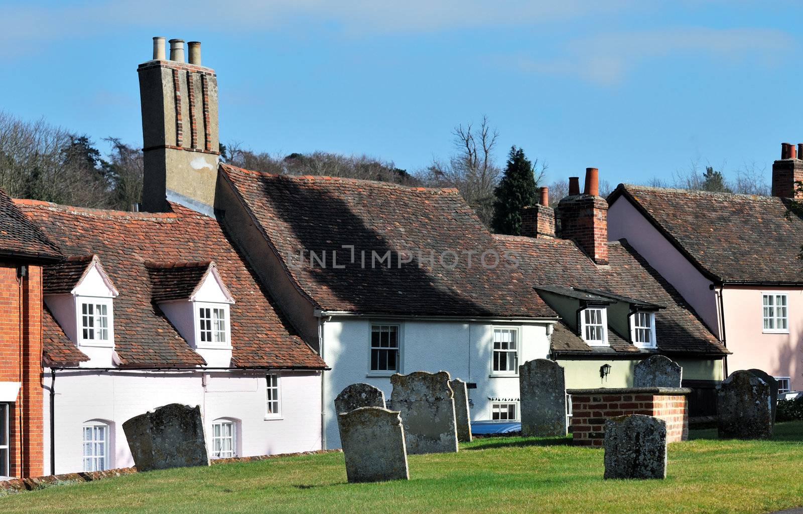 village grave yard and cottages by pauws99