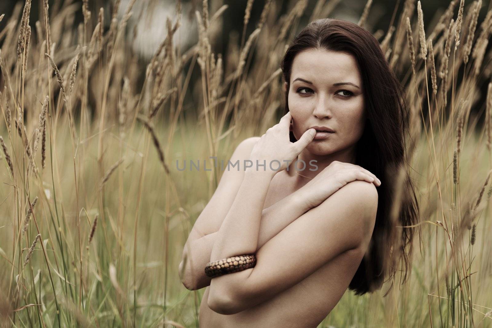 nude woman in the rye