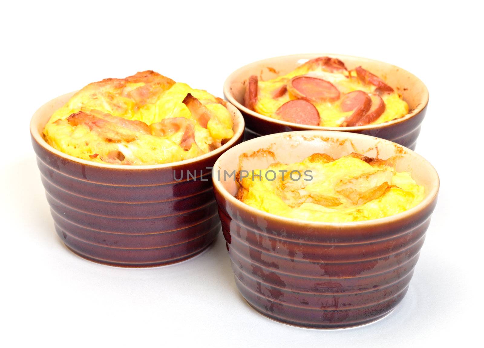 Omelet in pot baked in the oven by Discovod