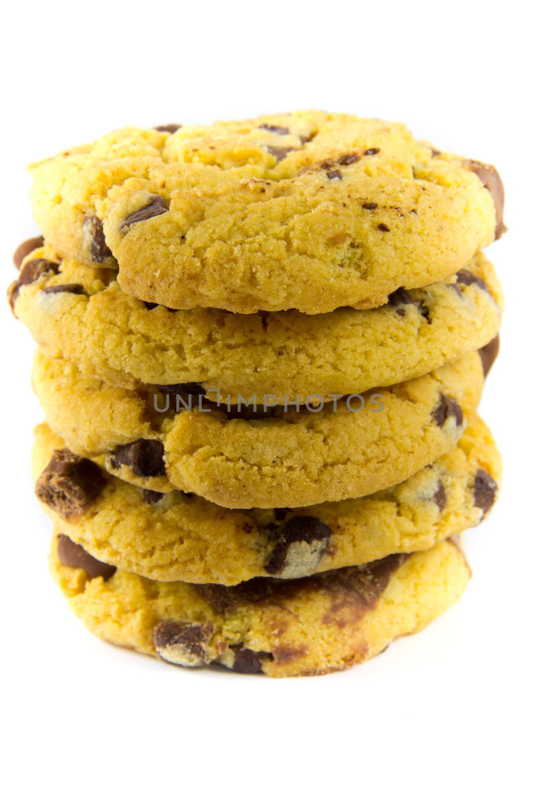 A picture of a single bunch of chocolate cookies