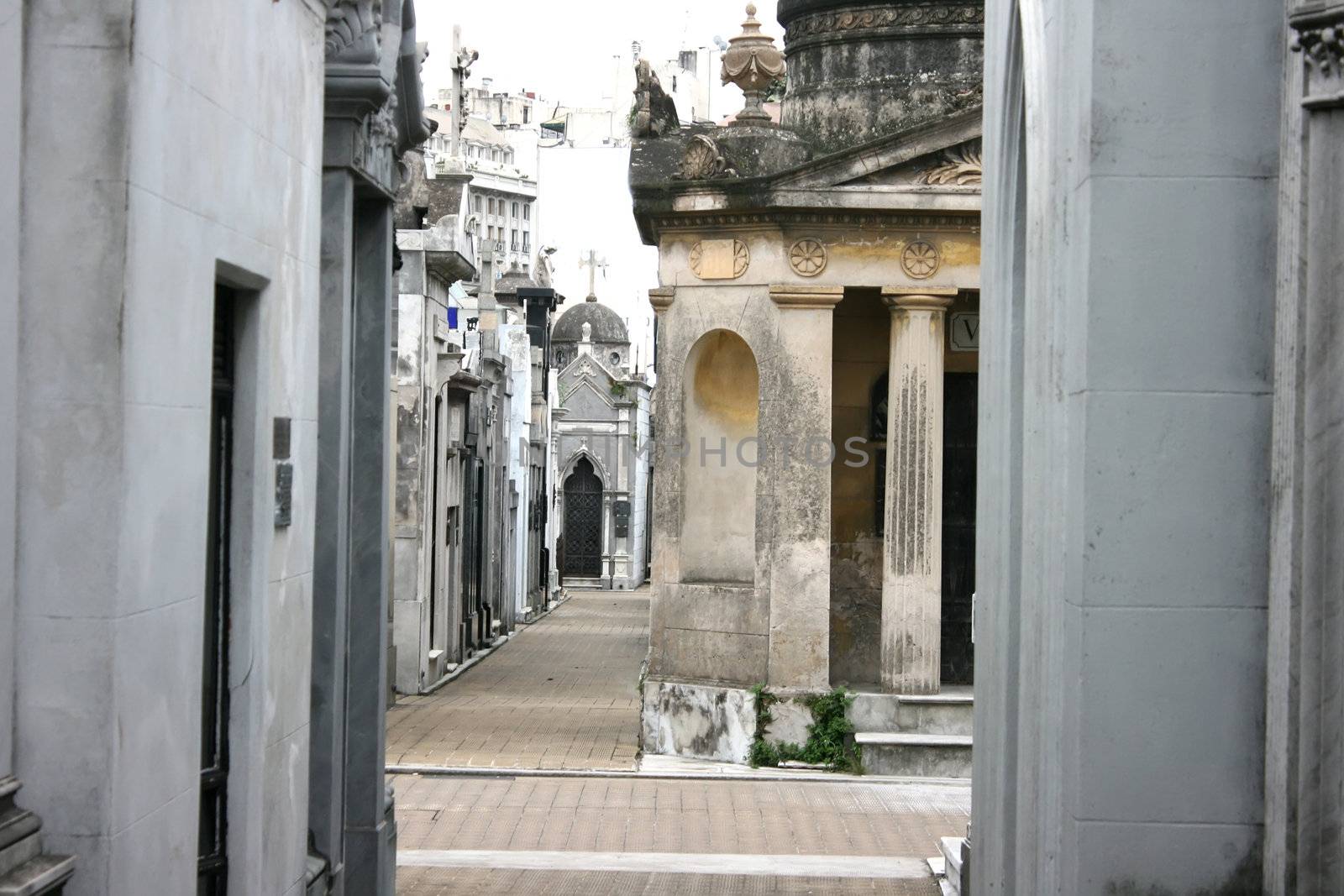 The Cemetery of Recoleta, Buenos Aires, Argentina.