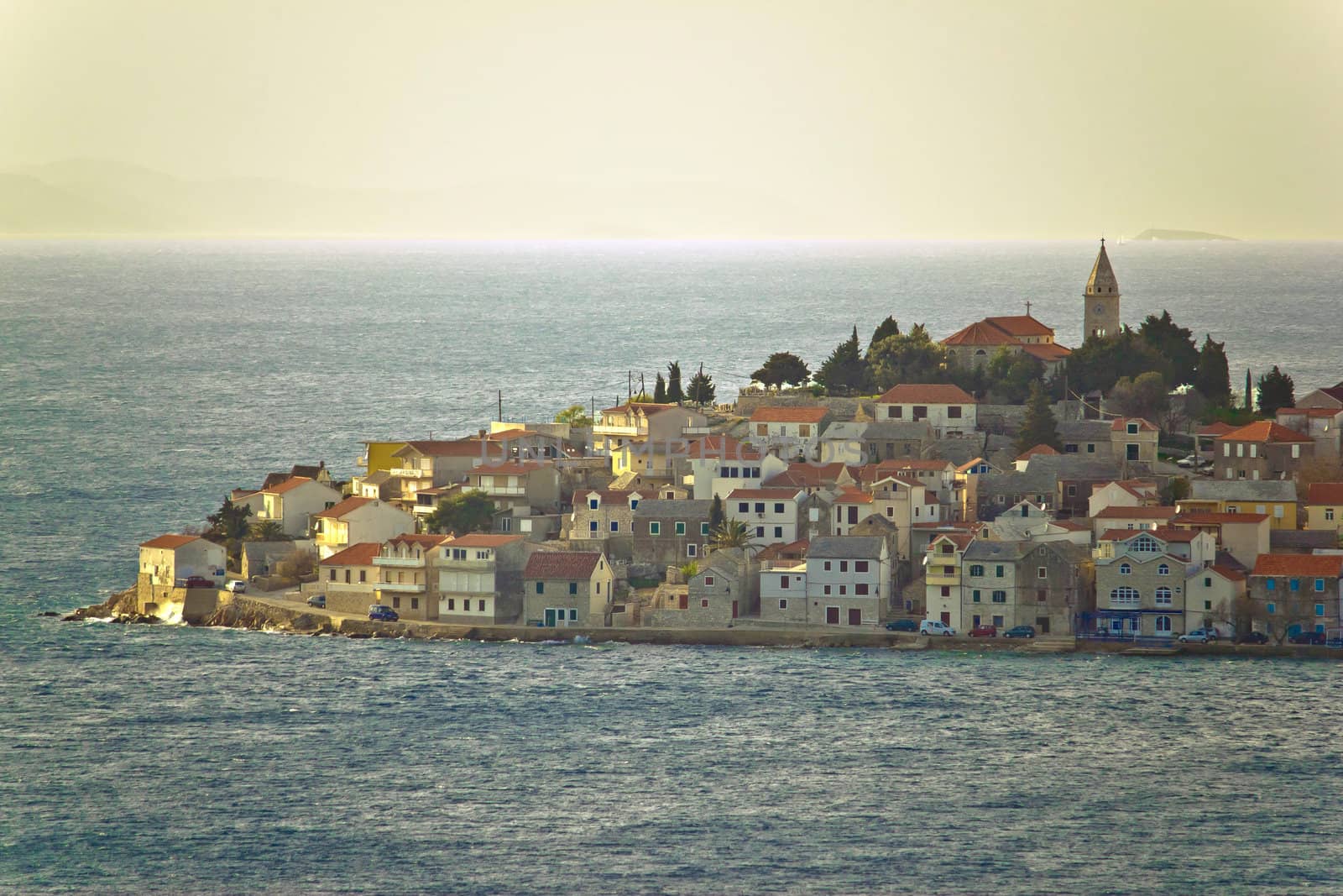 Adriatic Town of Primosten on sea, Dalmatia, Croatia