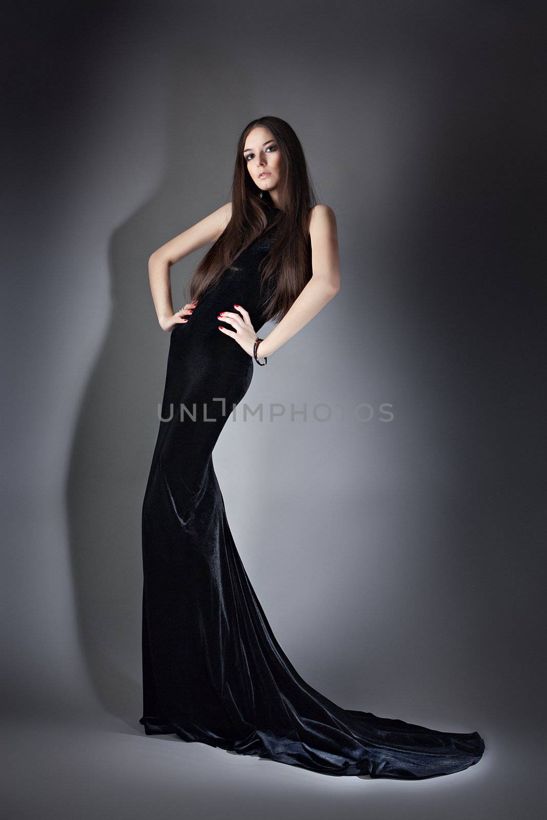 woman in long dress by nigerfoxy