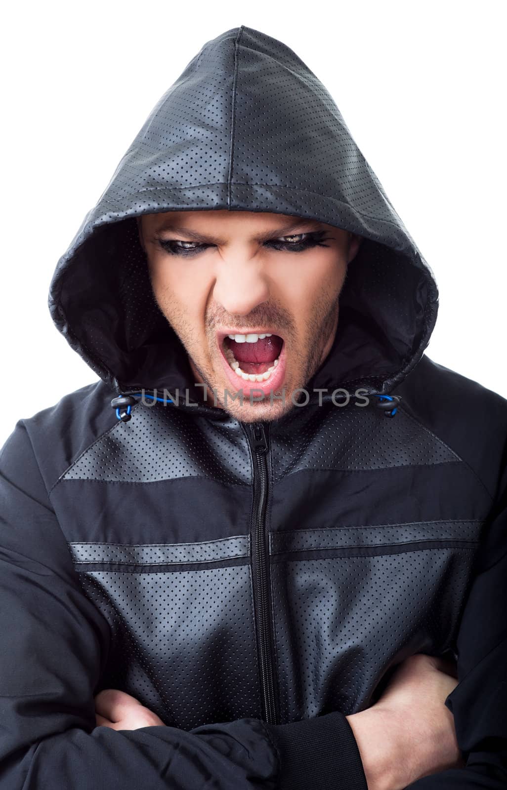 angry gangster hood screaming by vilevi