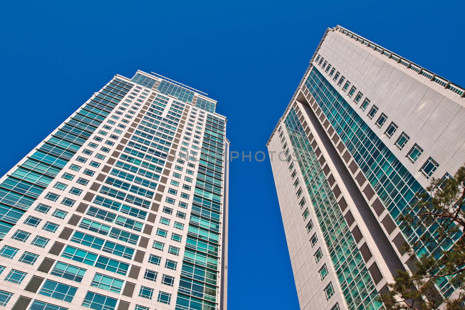 Apartment buildings in Seoul