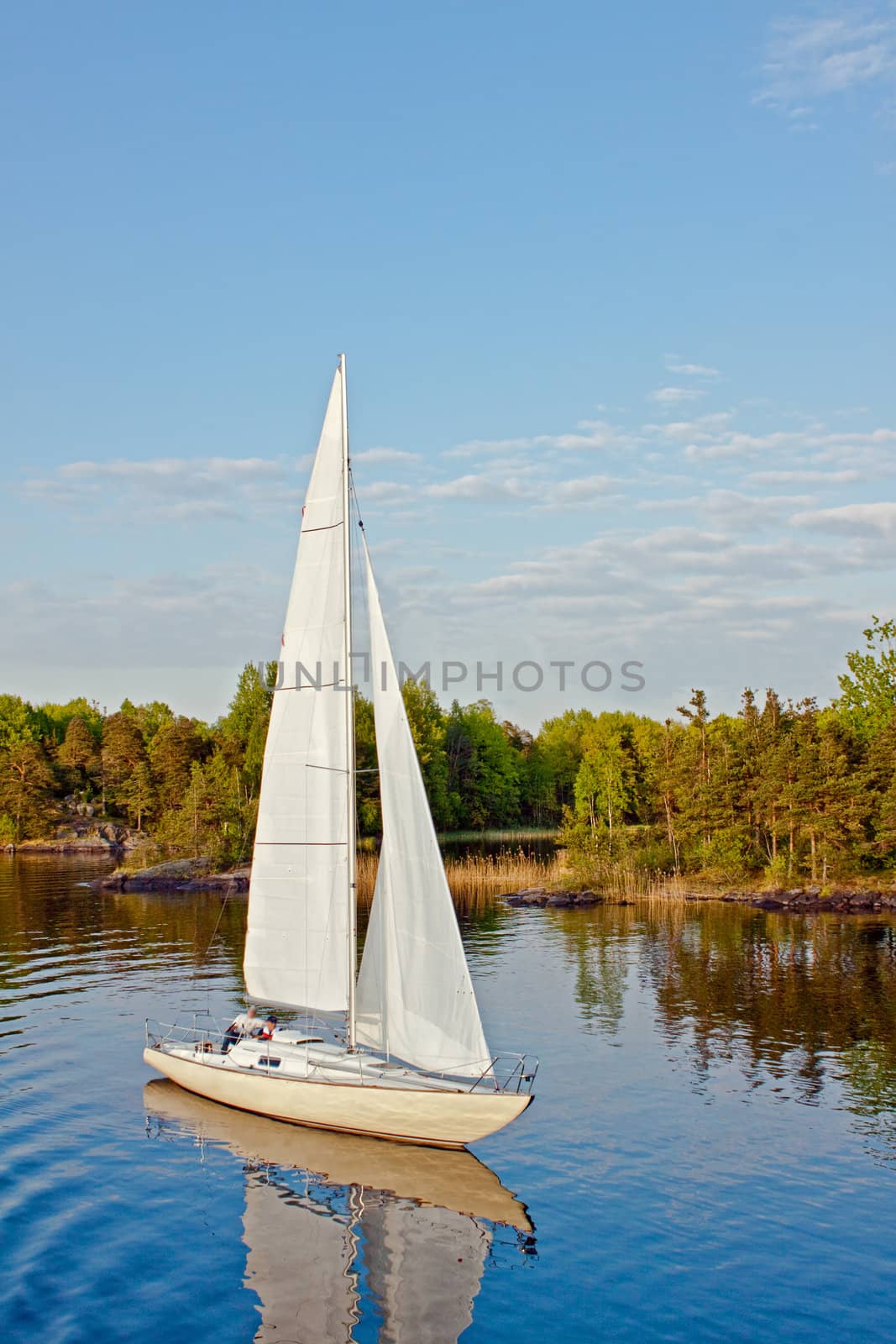 Sailboat at Saimaa lake