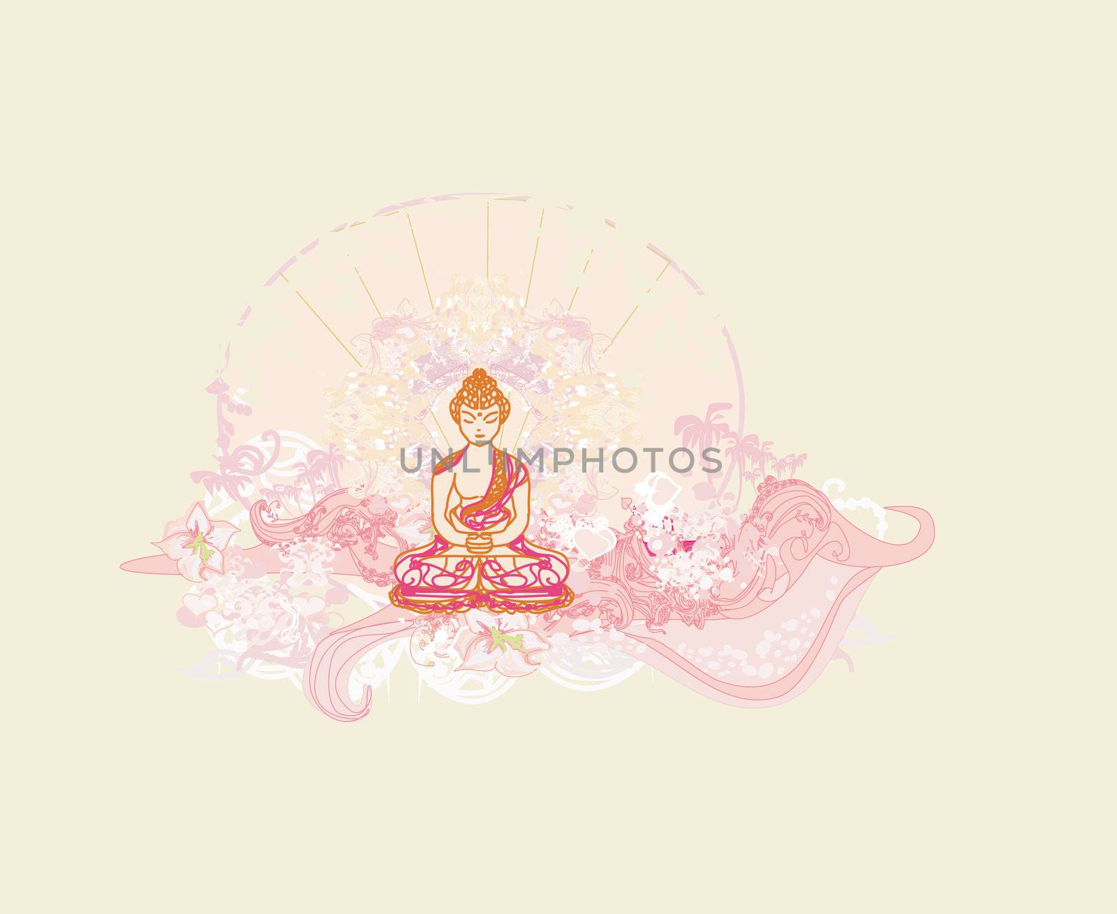 Vector of Chinese Traditional Artistic Buddhism Pattern by JackyBrown