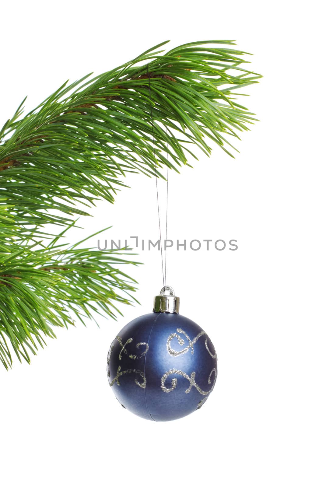 blue decoration ball by petr_malyshev