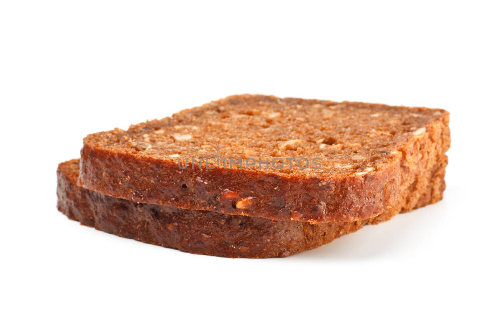 grain bread slices by petr_malyshev