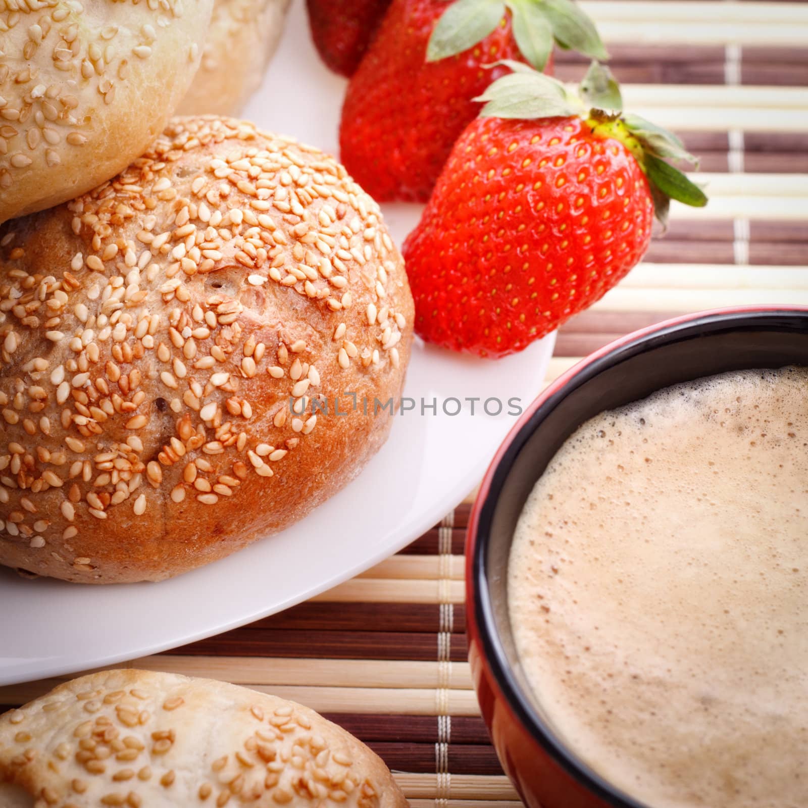 breakfast with strawberry by petr_malyshev