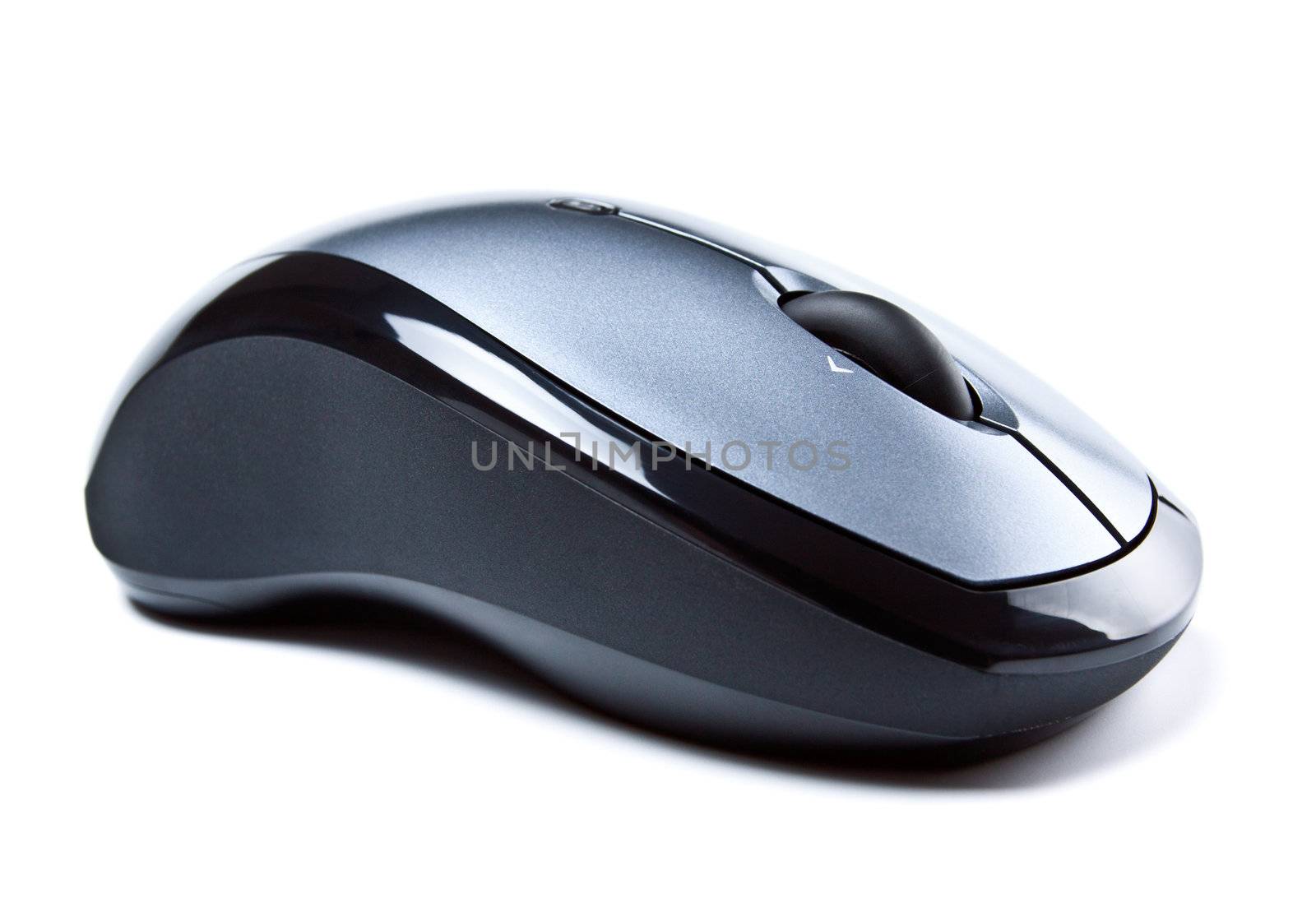 wireless computer mouse isolated on white