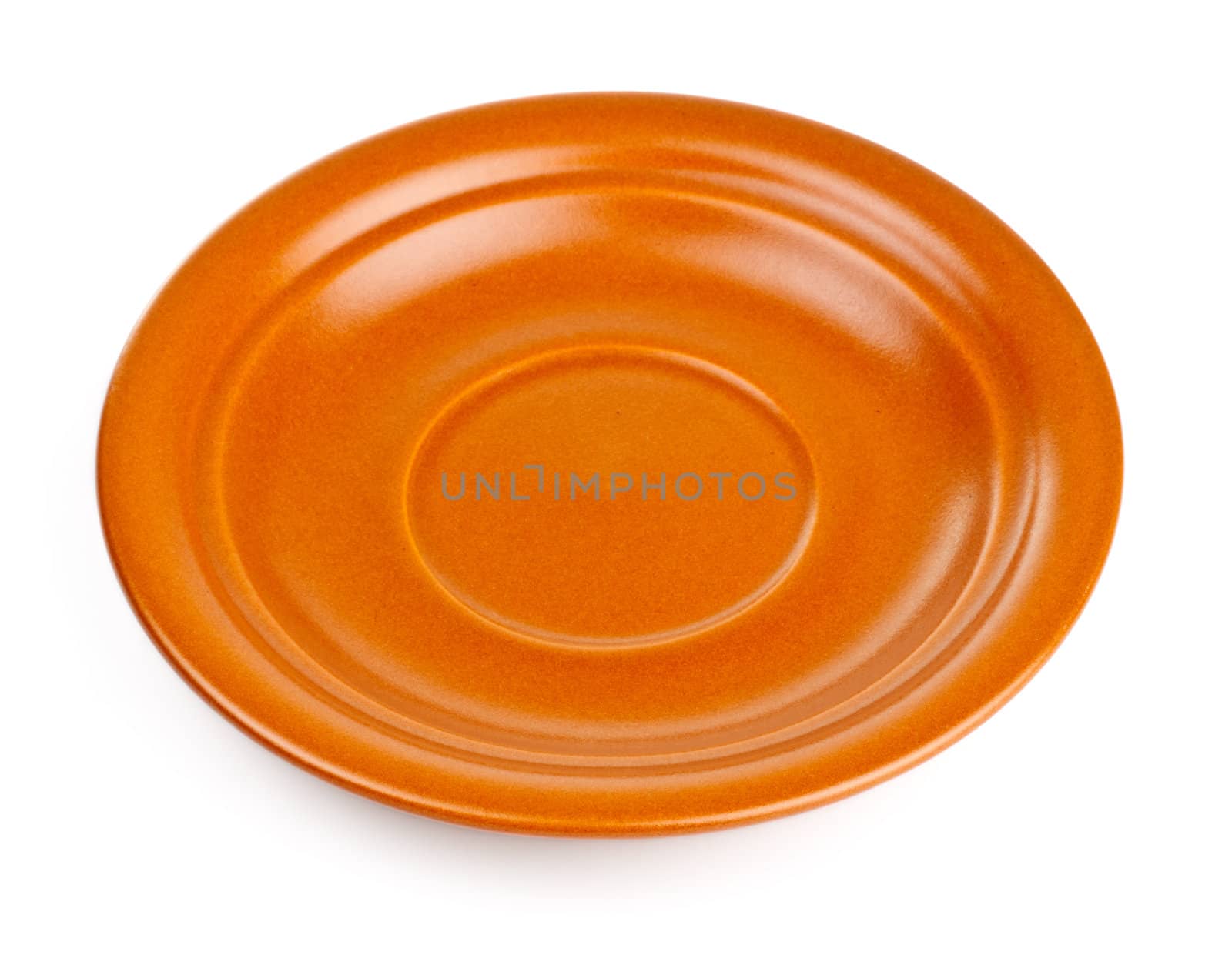 brown ceramic saucer by petr_malyshev