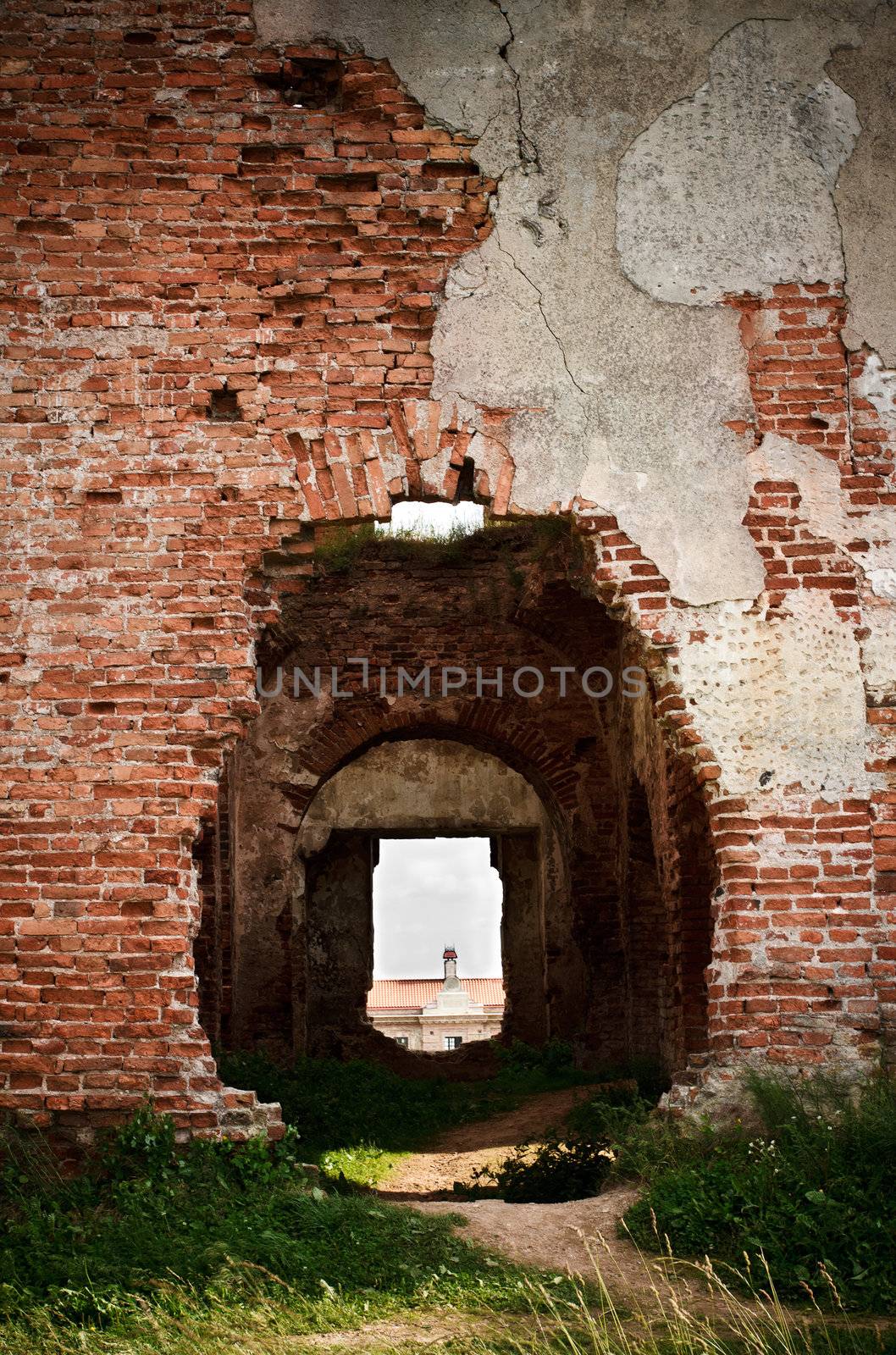 doors in walls of old castle by petr_malyshev