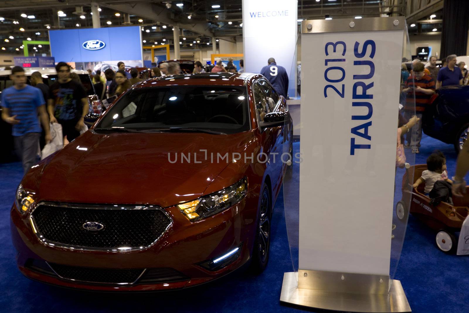 HOUSTON - JANUARY 2012: The Ford Taurus at the Houston International Auto Show on January 28, 2012 in Houston, Texas.