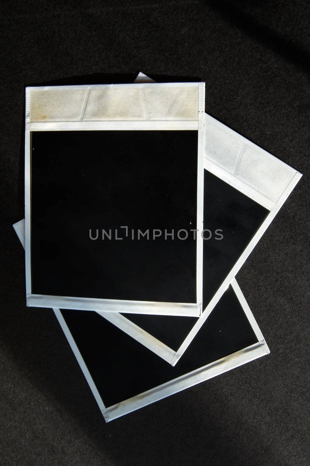 An image of white frames