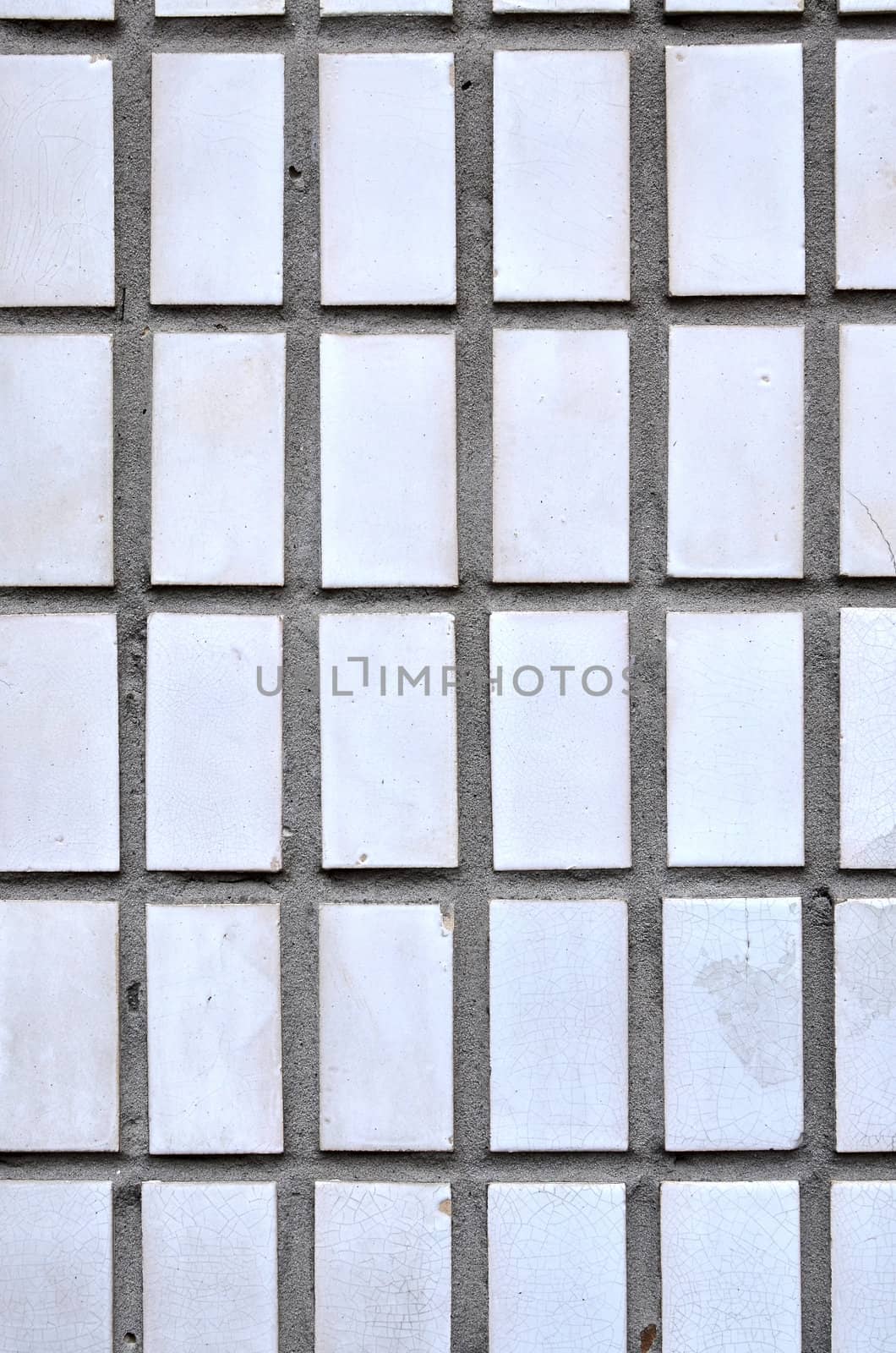 white ceramic mosaic wall tile as textural background