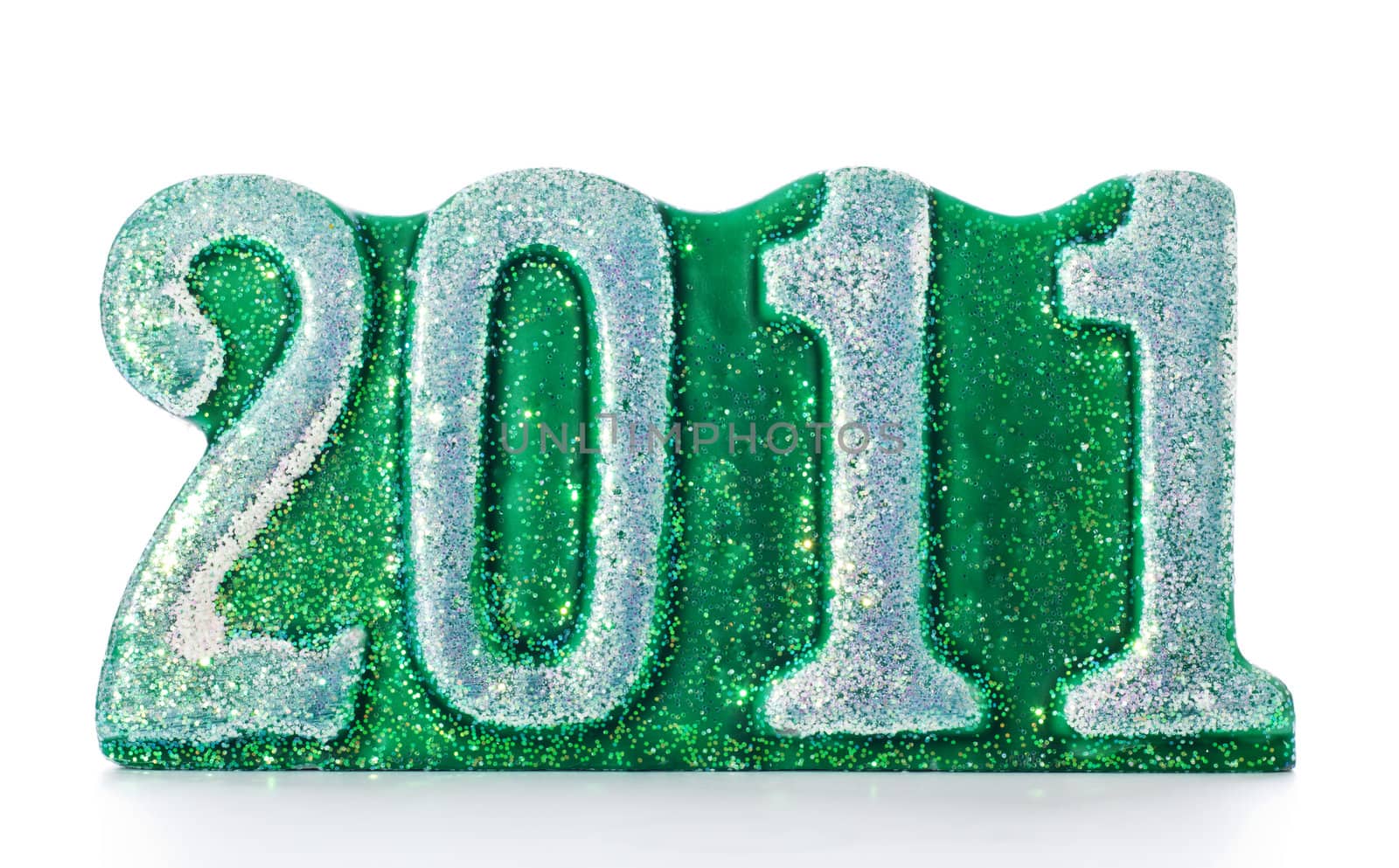 2011 year symbol isolated on white background