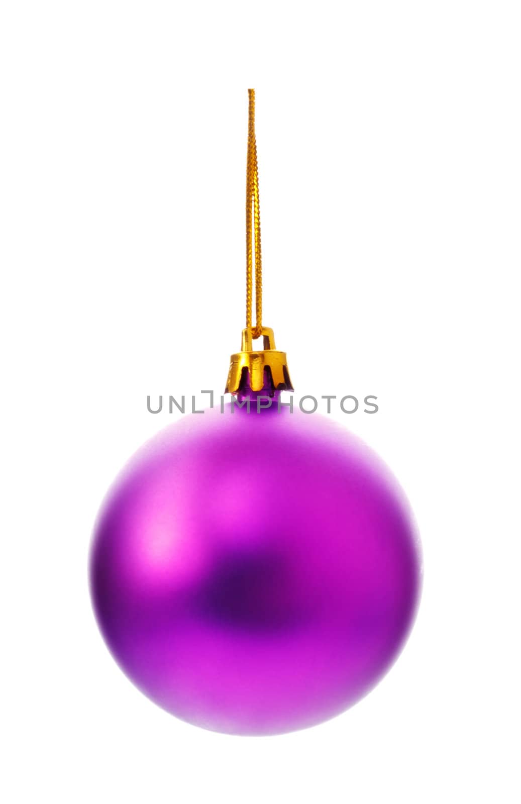 Purple Christmas Ball by petr_malyshev