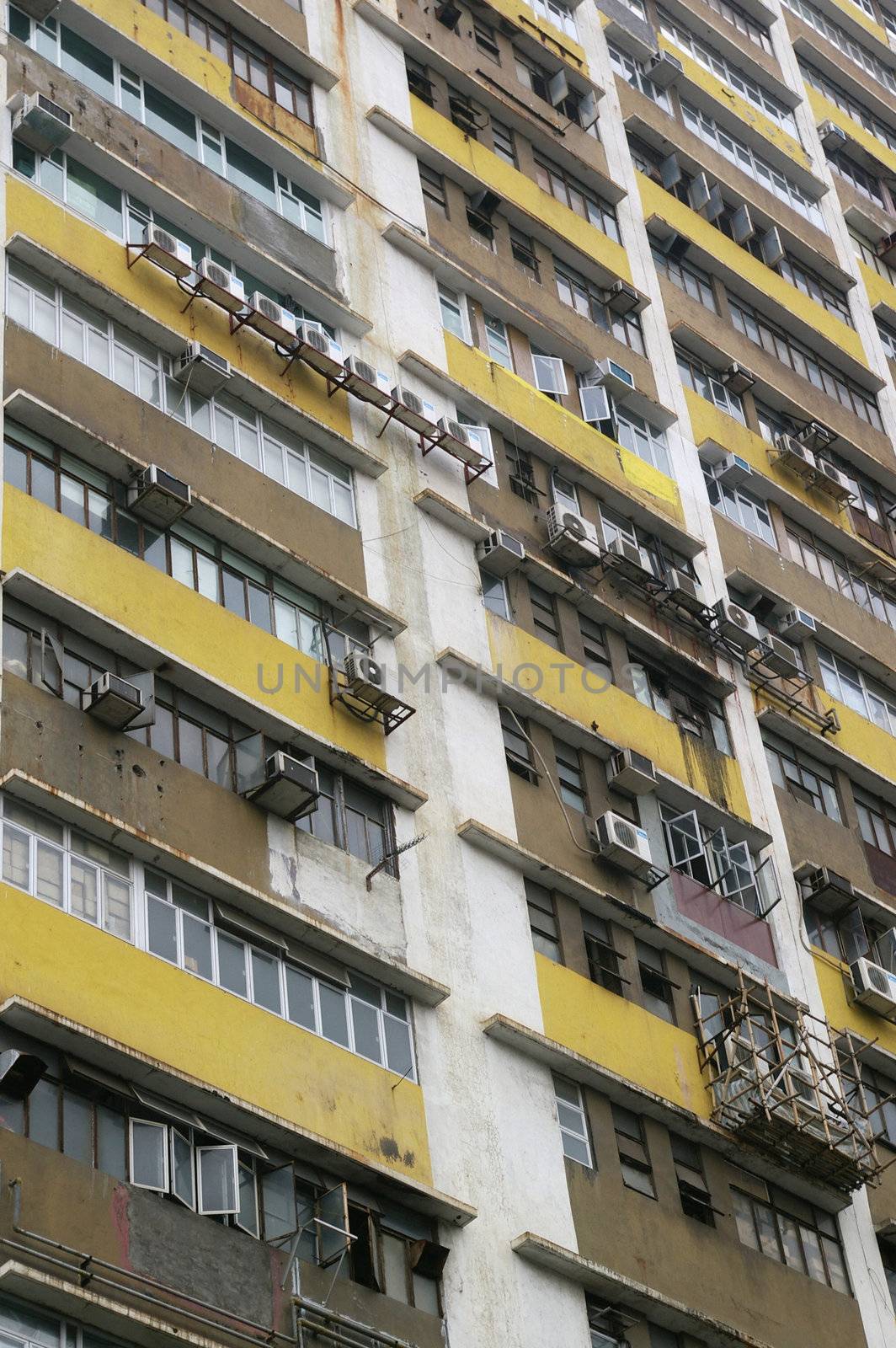 Exterior of industrial buildings