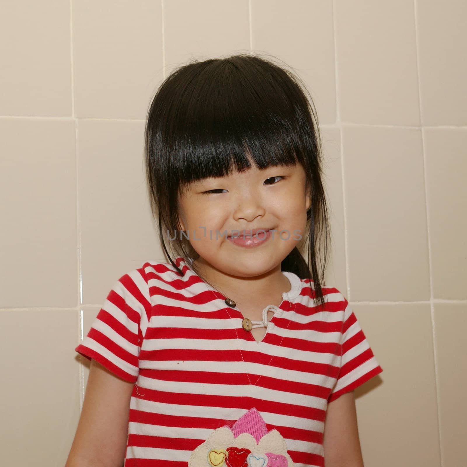 Smiling chinese girl