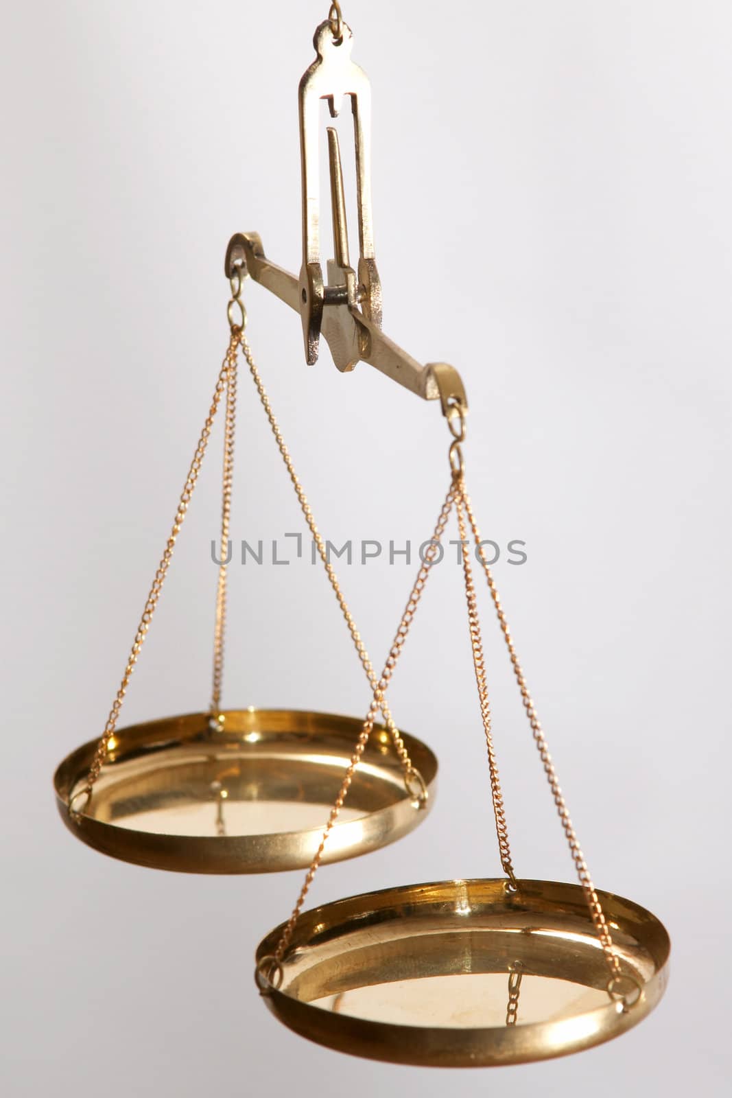 A picture of golden jewelry scales