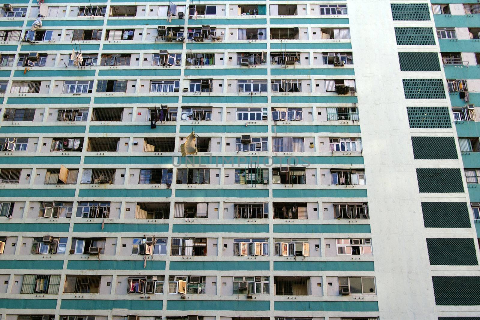 A public housing in Hong Kong, under reconstruction  by kawing921