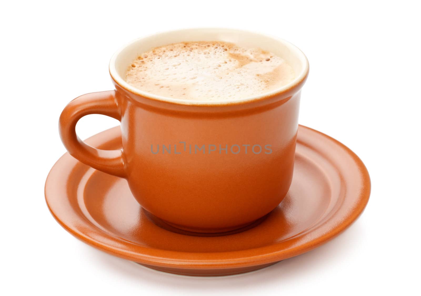 fresh coffee cup isolated on white background