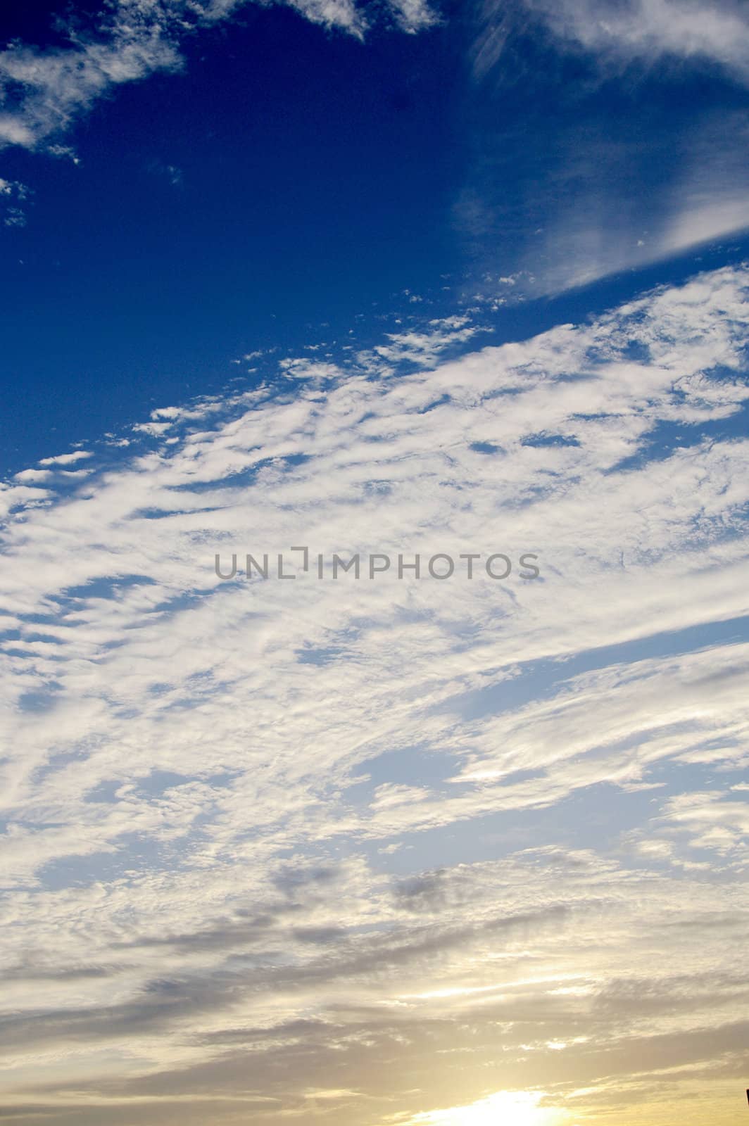 Blue sky background