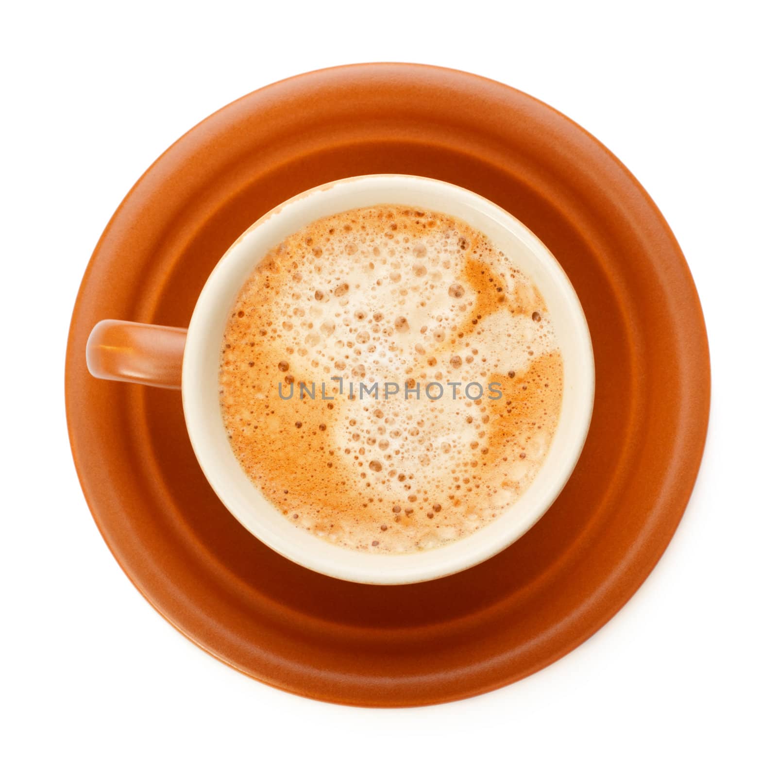 fresh coffee cup isolated on white background