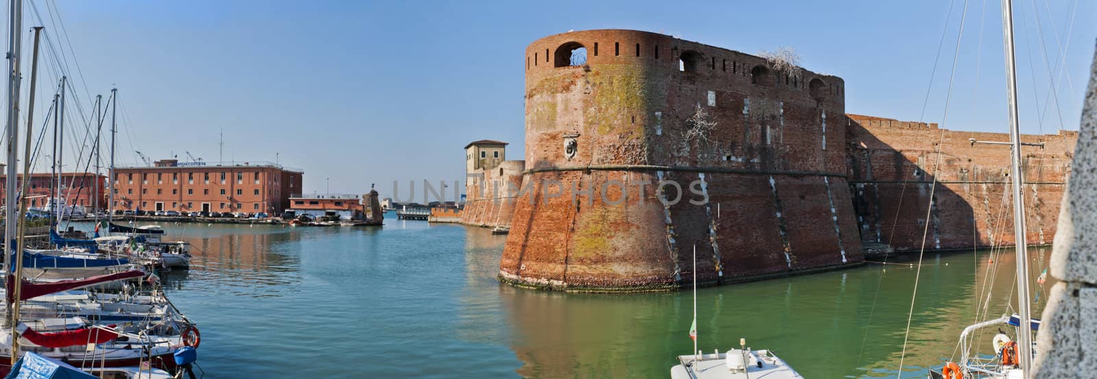 Snapshot of the city of Livorno, on the Italian coast.