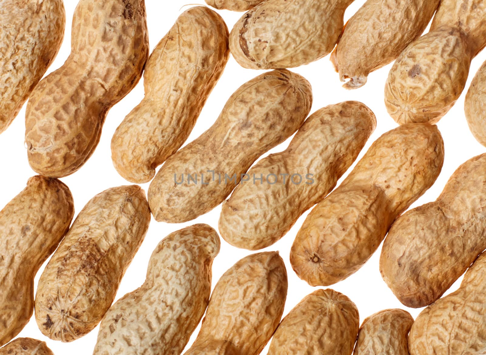 peanuts in shell isolated on white background