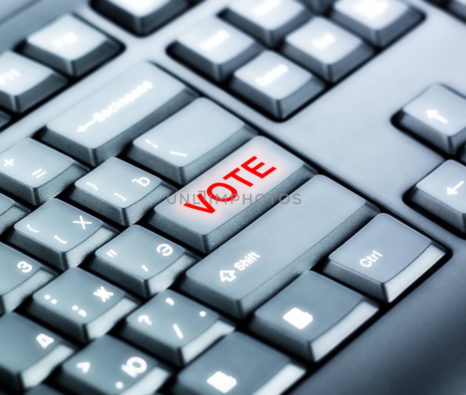 Keyboard with VOTE Button by petr_malyshev