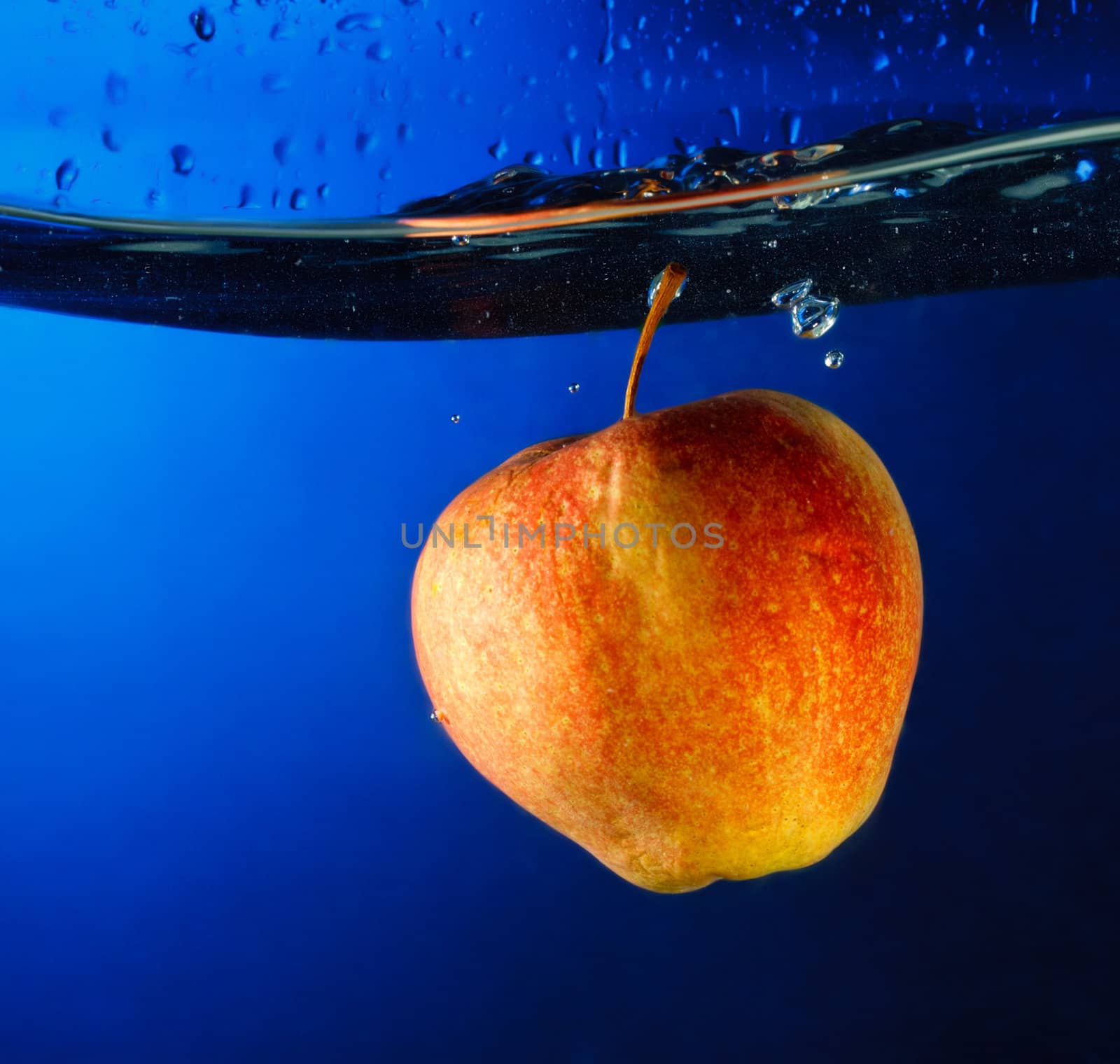 Apple Float Under Water by petr_malyshev