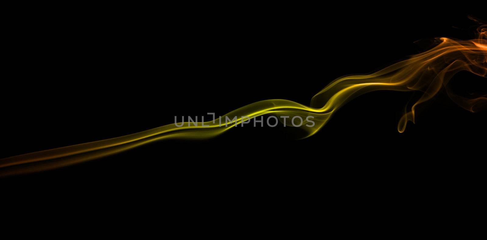 color abstract smoke pattern on a black background