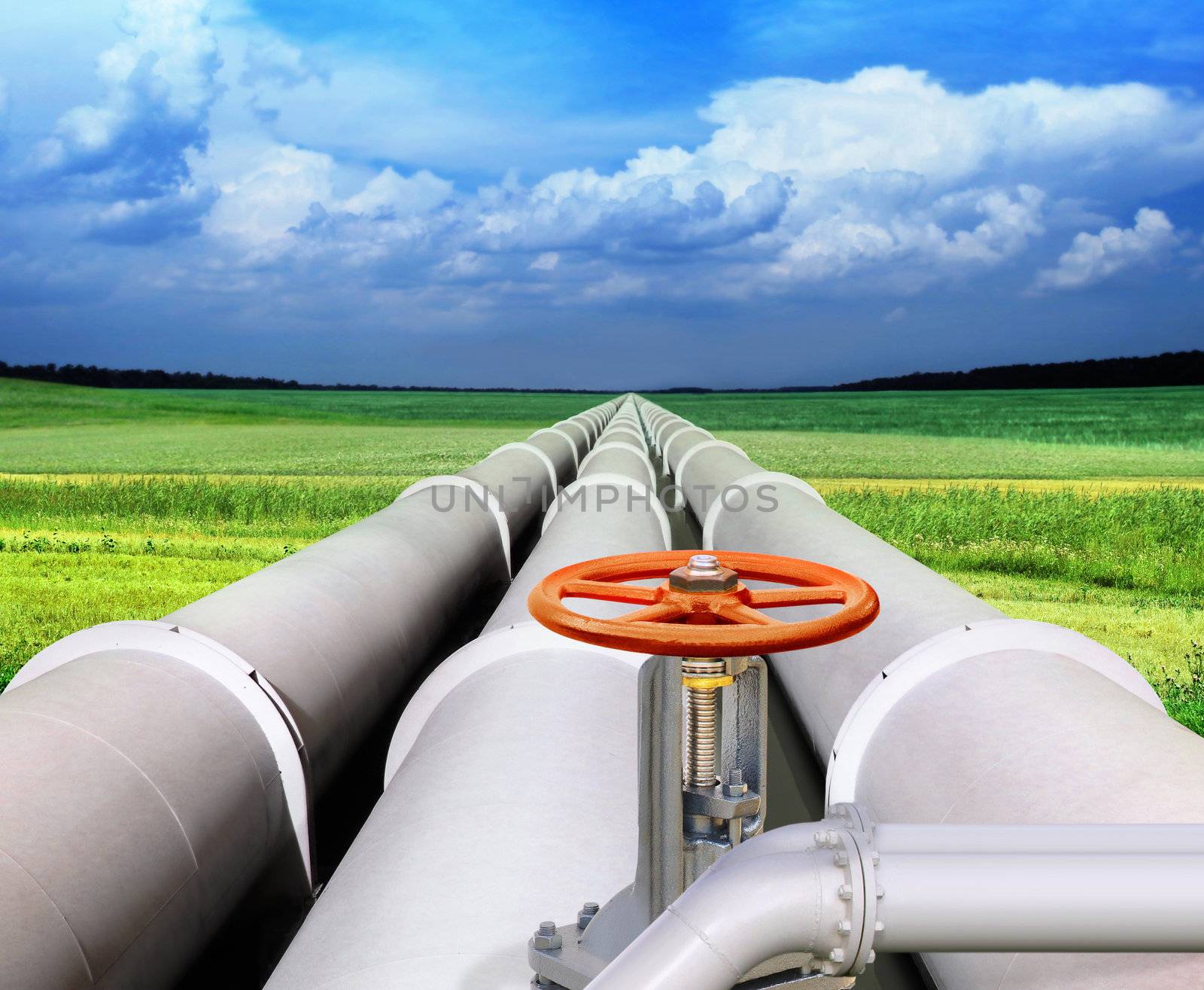 gas-transmission pipeline by ssuaphoto