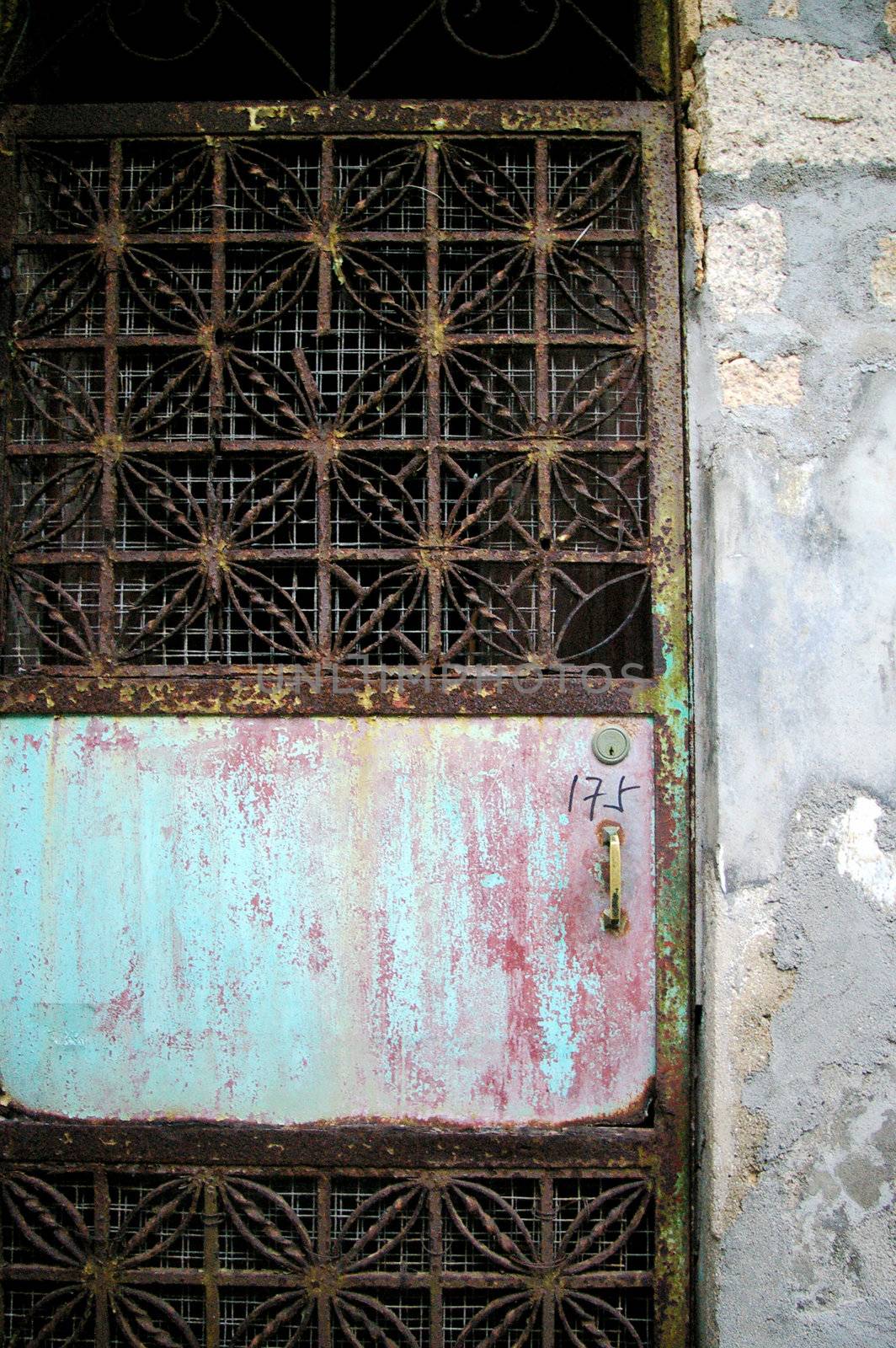 Rusted door and lock