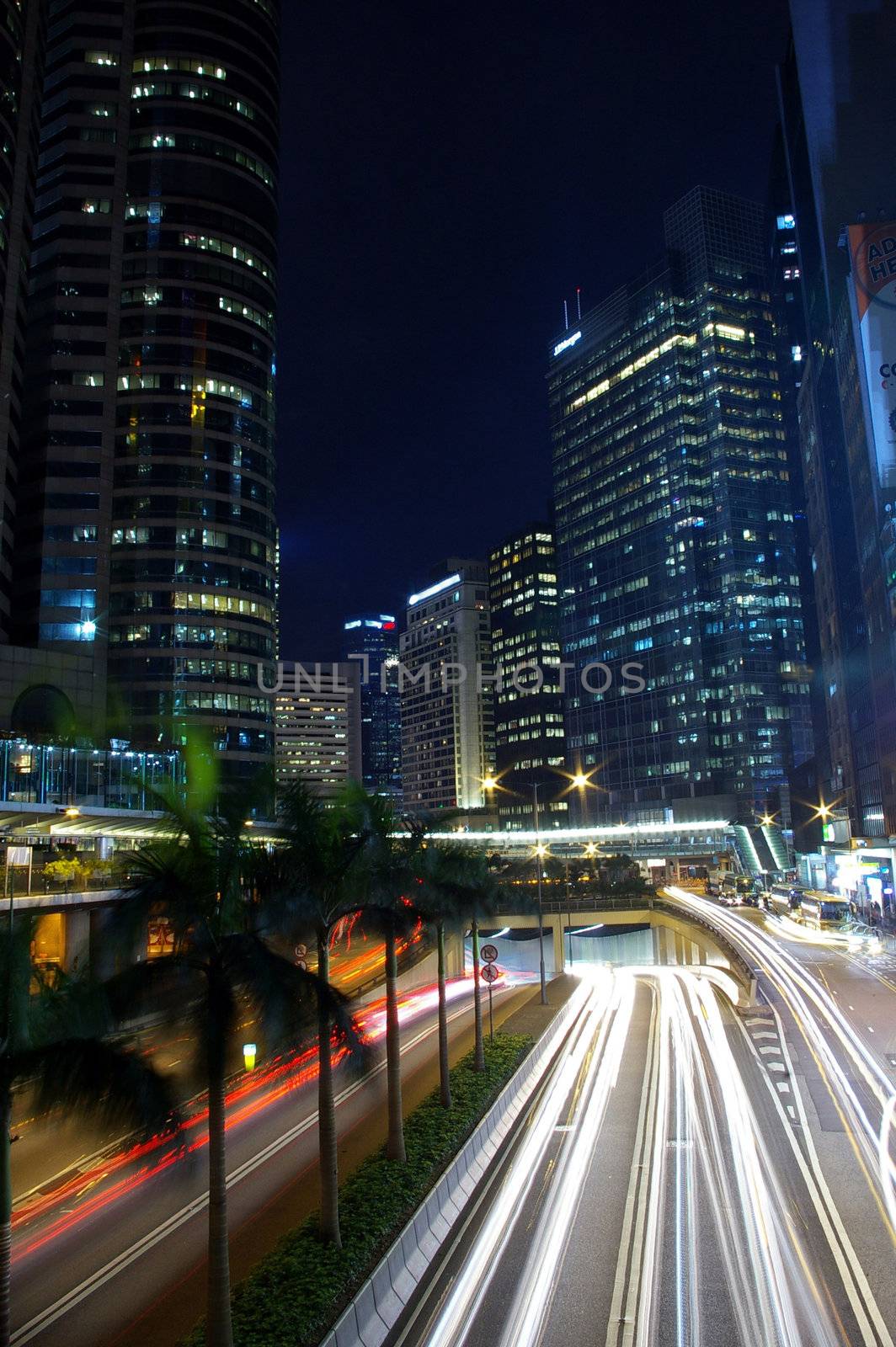 Night scene in Hong Kong by kawing921