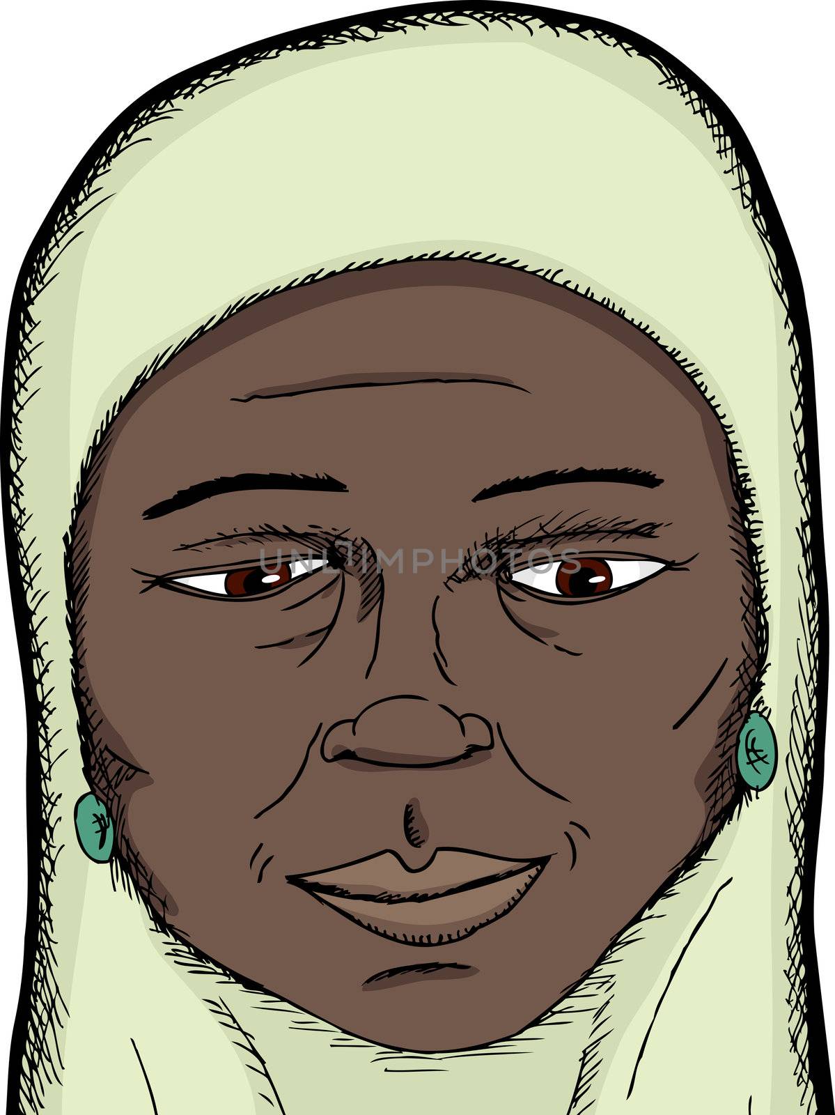 Smiling Muslim Woman by TheBlackRhino