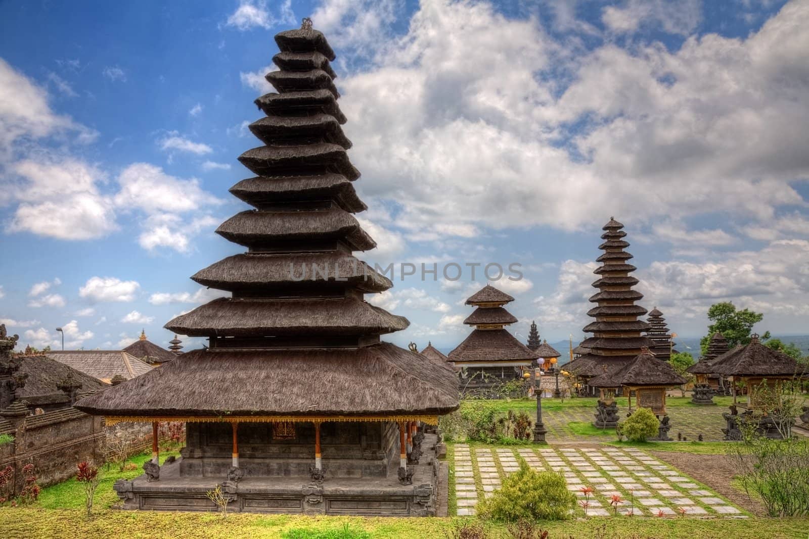 The Mother Temple of Besakih or Pura Besakih, largest and holiest hindu temple on Bali, Indonesia