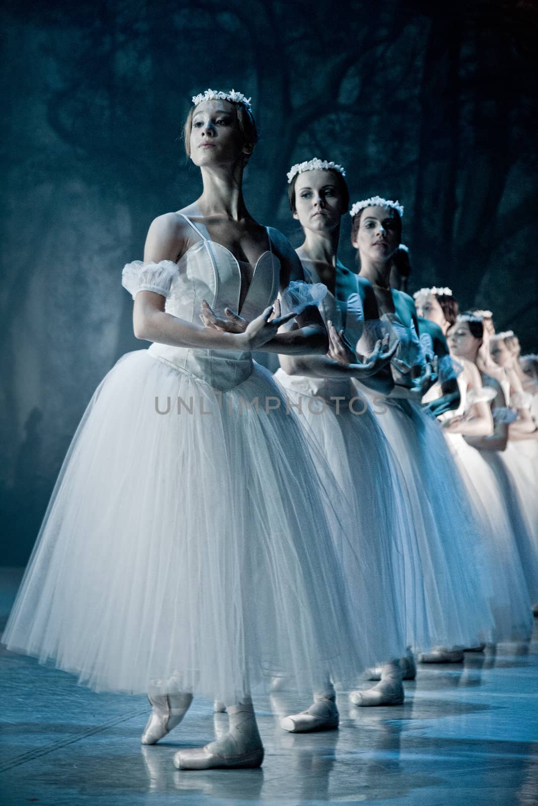 PRAGUE, CZECH REPUBLIC - APRIL 6: The Prague State Opera ballet ensemble presents the traditional version of Giselle on April 6, 2011 in Prague