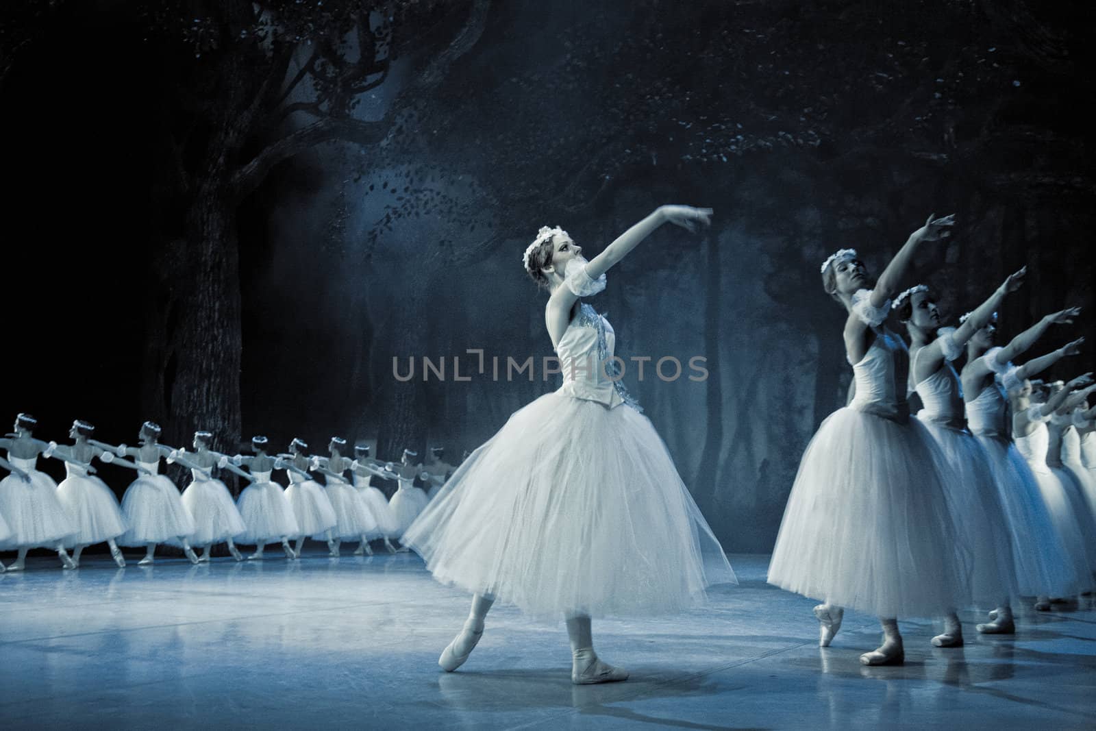 PRAGUE, CZECH REPUBLIC - APRIL 6: The Prague State Opera ballet ensemble presents the traditional version of Giselle on April 6, 2011 in Prague