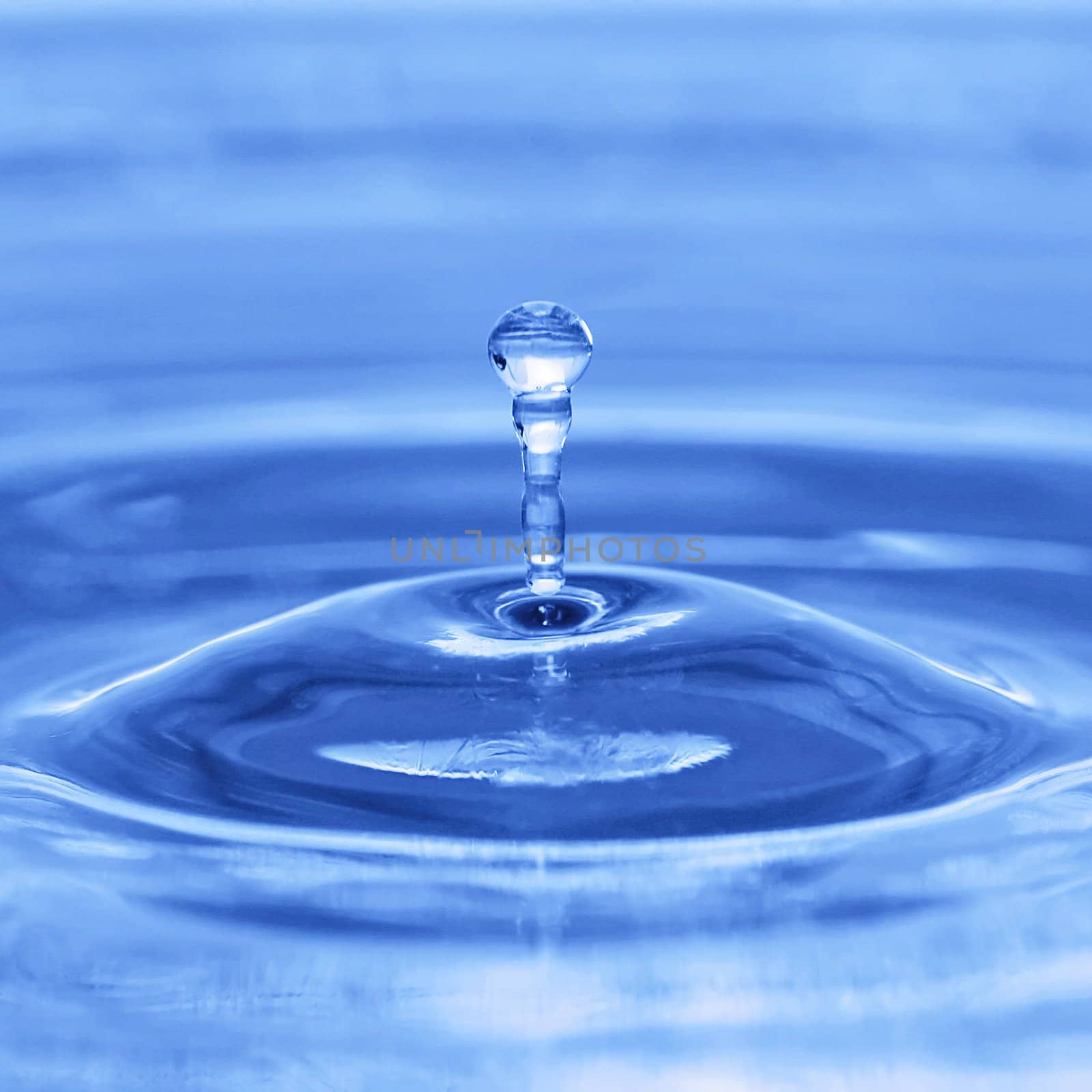 blue drop water background