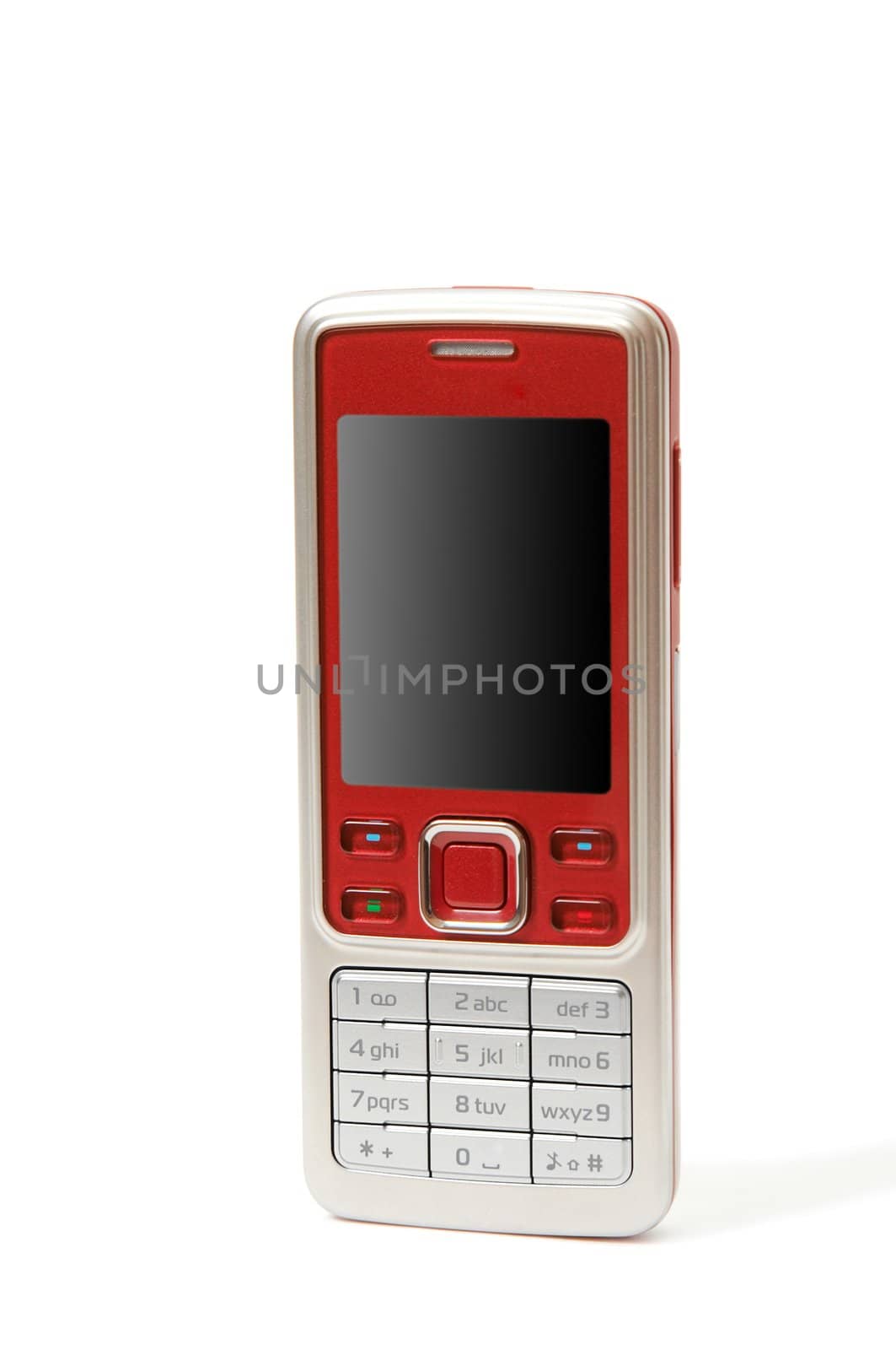 mobile phone on white background