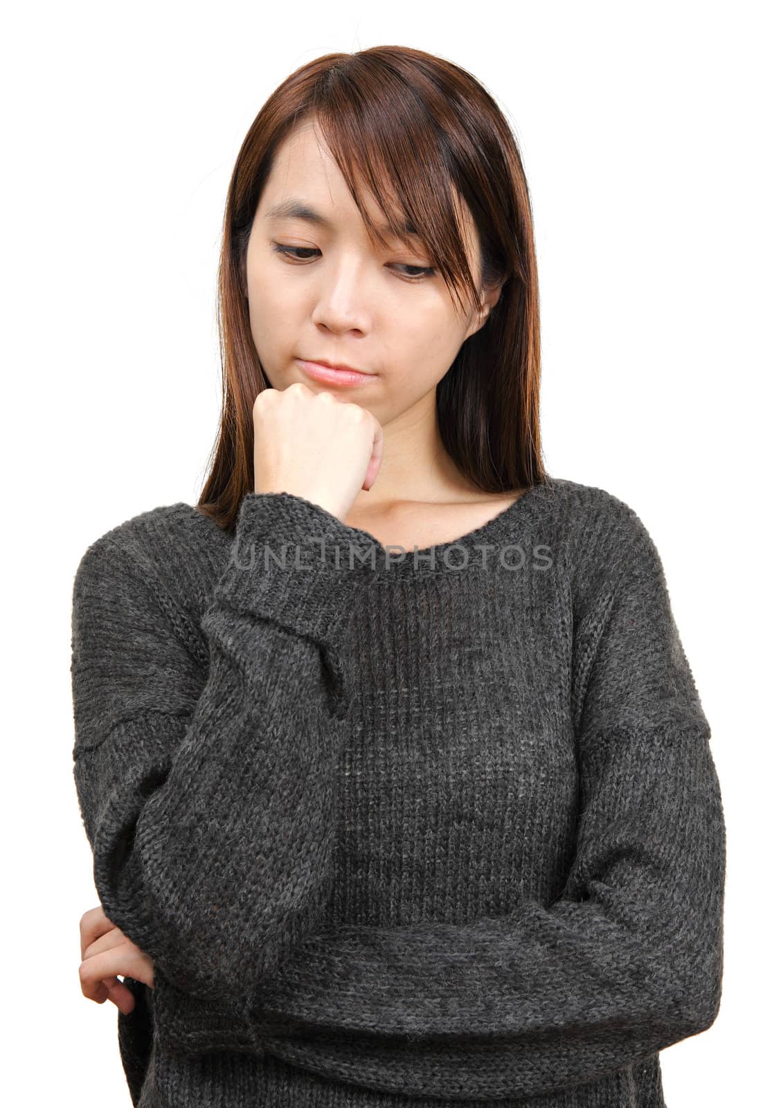 thoughtful woman