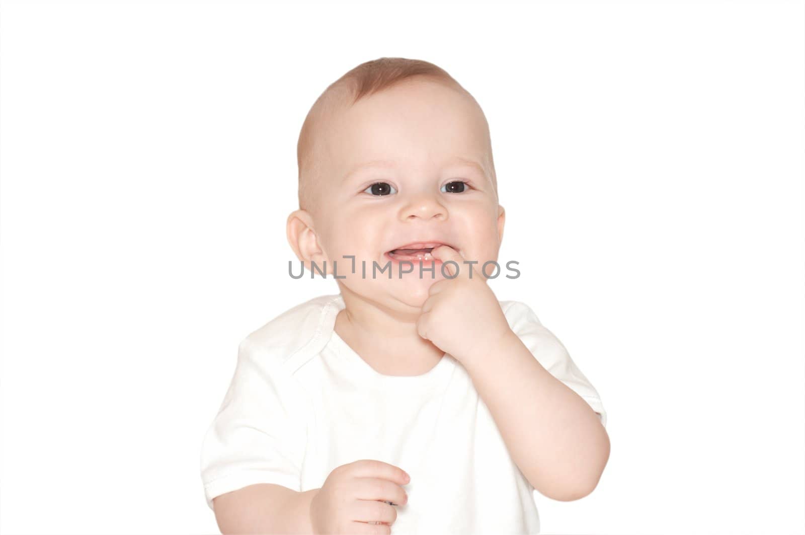 baby with hands in his mouth