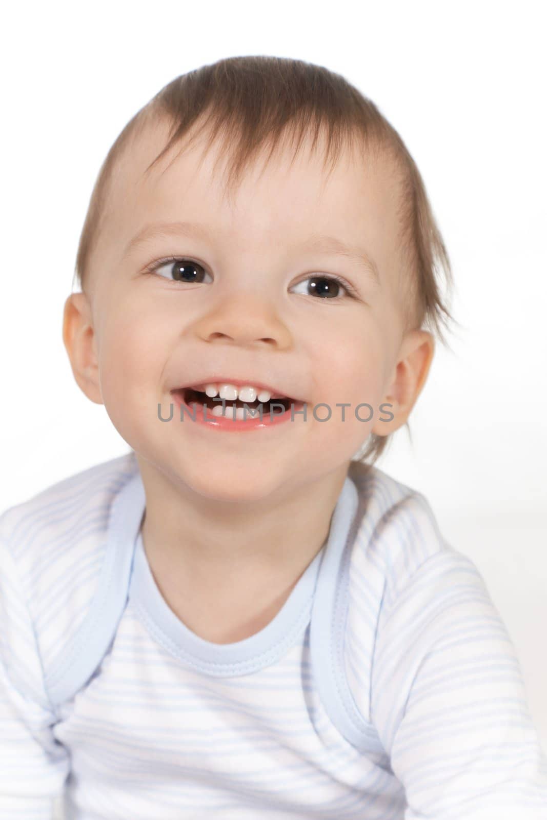 portrait of the smiling baby