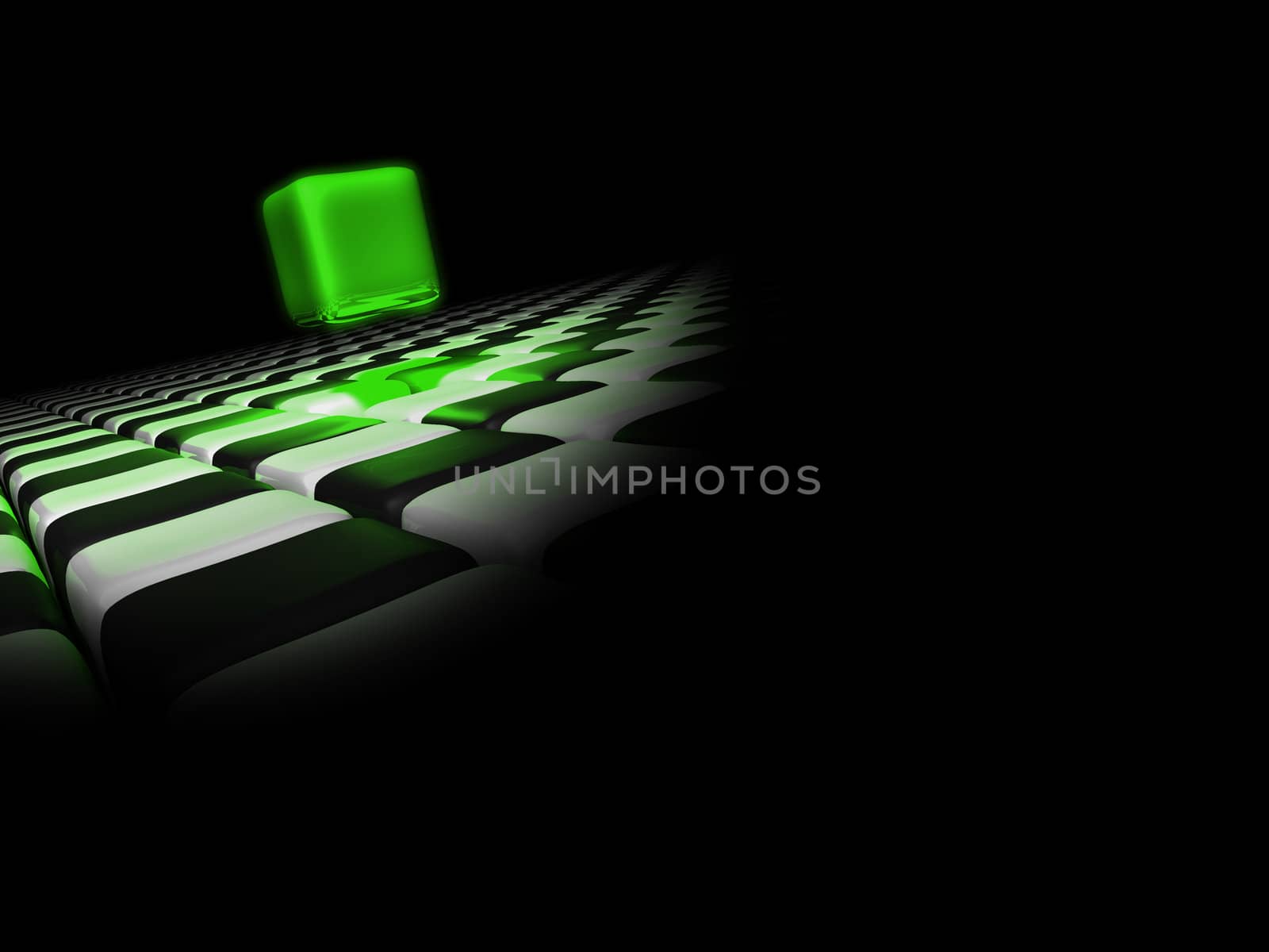 Green box above other boxes with a black background by shkyo30