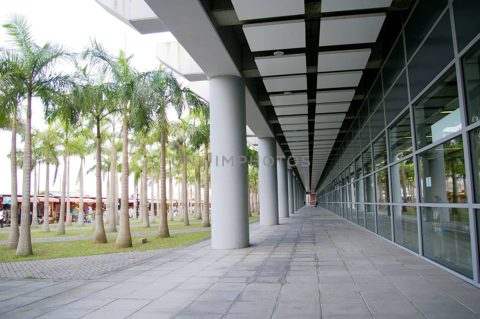 Corridor in railway station