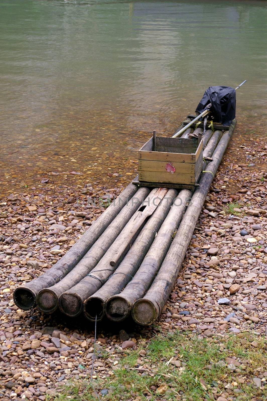 Bamboo boat by kawing921