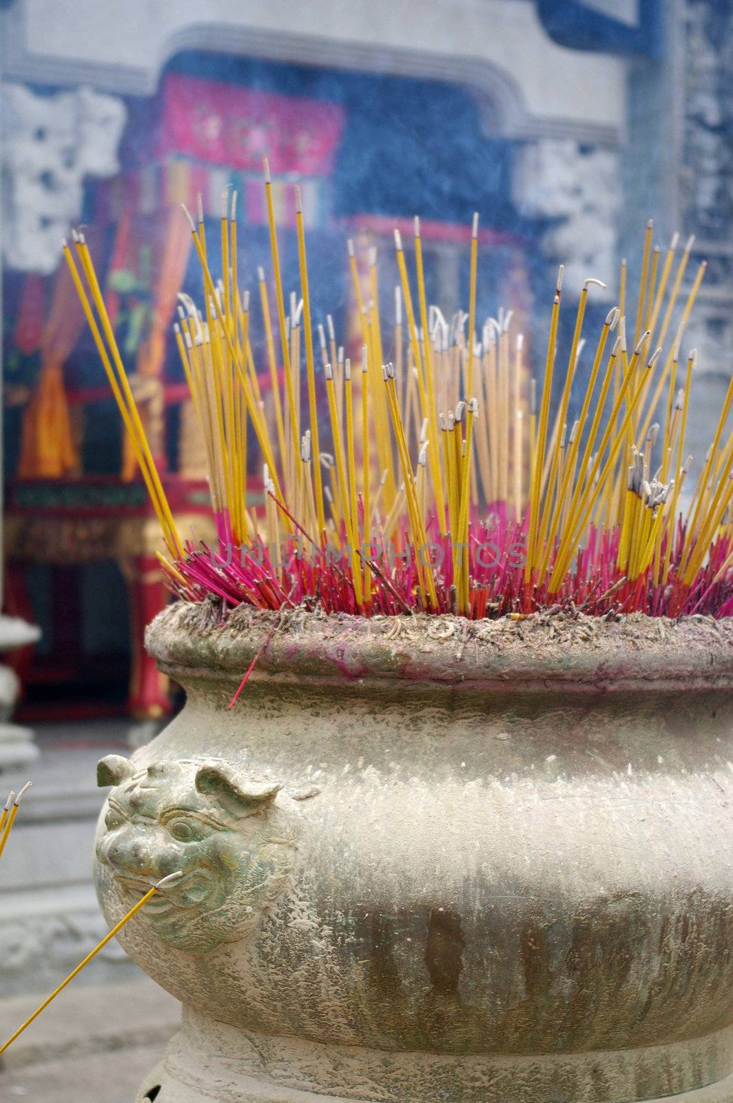 Incenses in a temple by kawing921